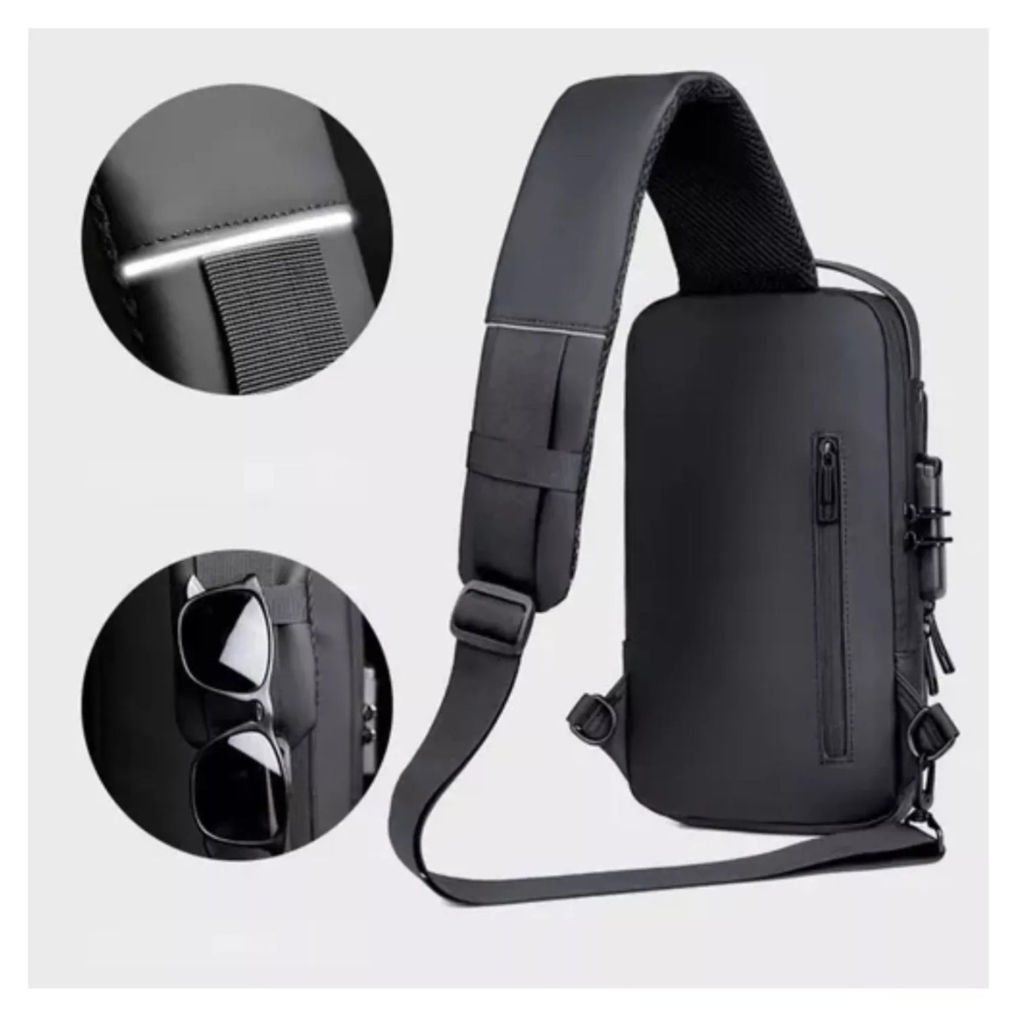 Canguro bolso antirrobo para hombre